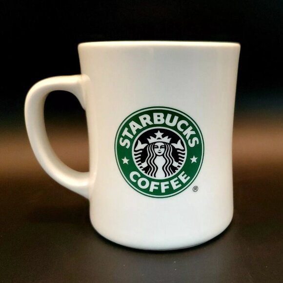 Starbucks 2008 Fresh Roasted. Dual Logo Brown & Green Mermaid Coffee Mug 16 oz. - Picture 4 of 12